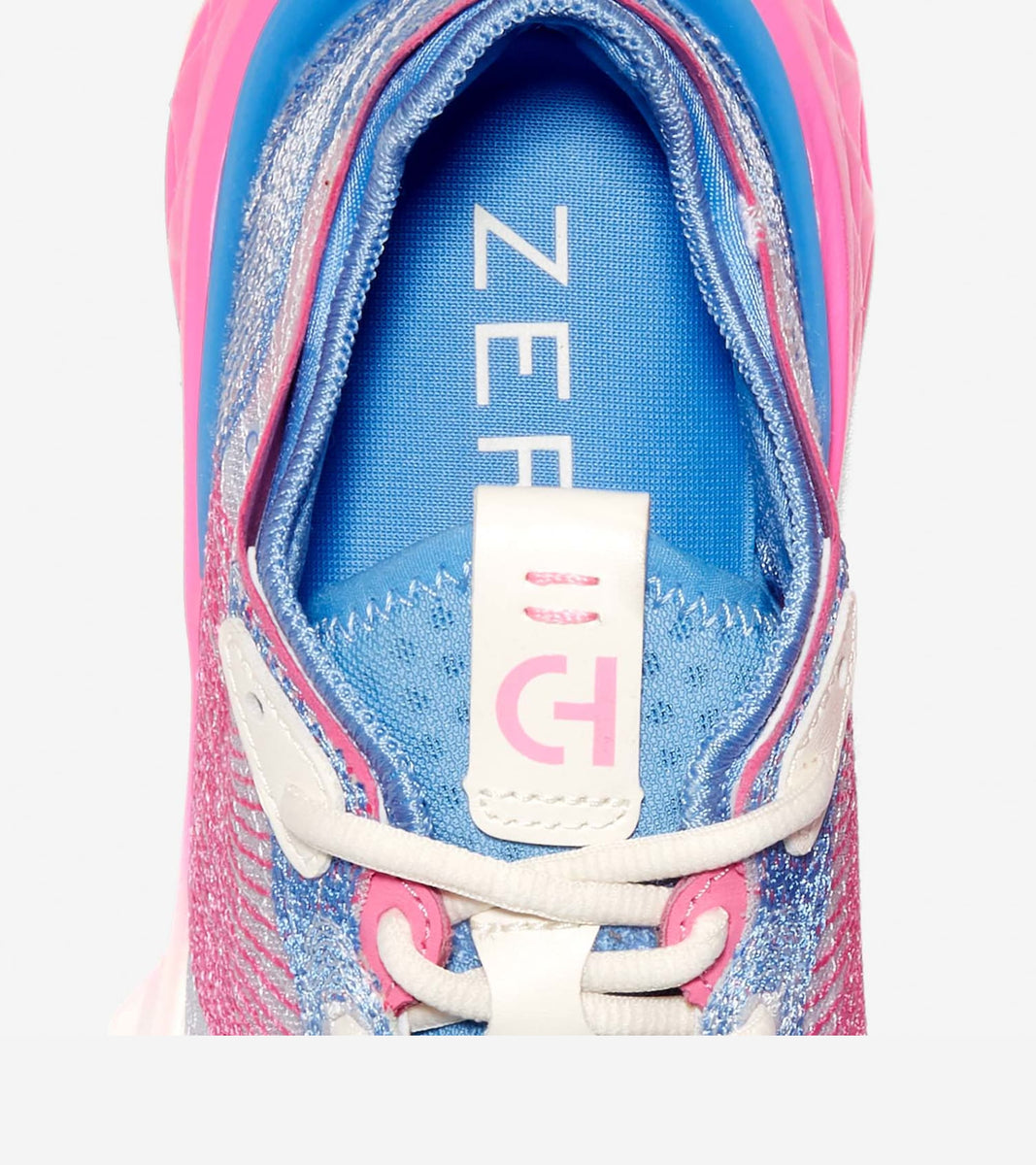 W28357:AZURE BLUE/AZALEA PINK/IVORY Tenis 5.ZERØGRAND Embrostitch Running Shoe Mujer | Cole Haan Colombia