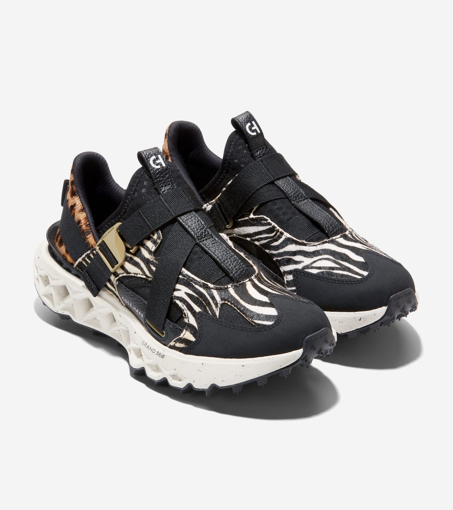 W29921:BLACK/SAFARI PRINT/IVORY