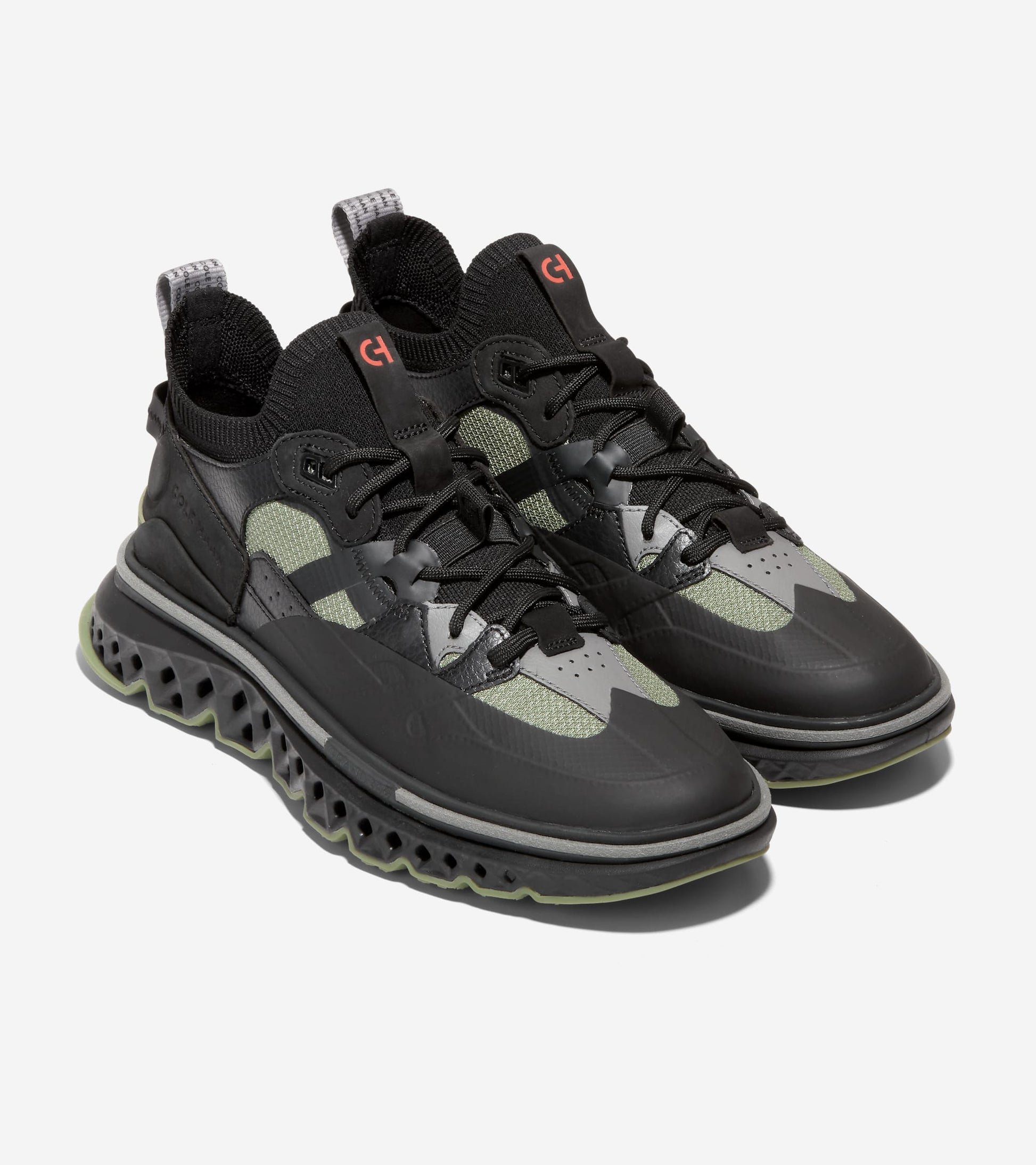 C36847:BLACK/OIL GREEN/BURNT OCHRE