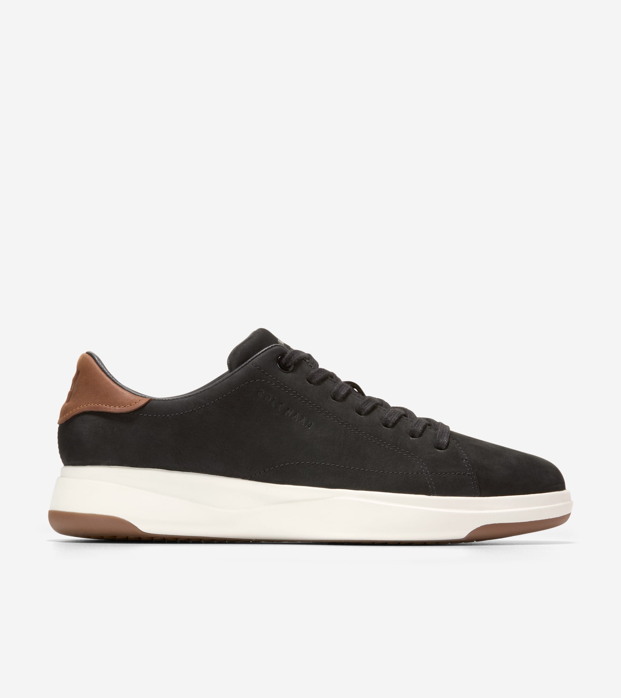 C42750:BLACK NUBUCK / BRITISH TAN / IVORY