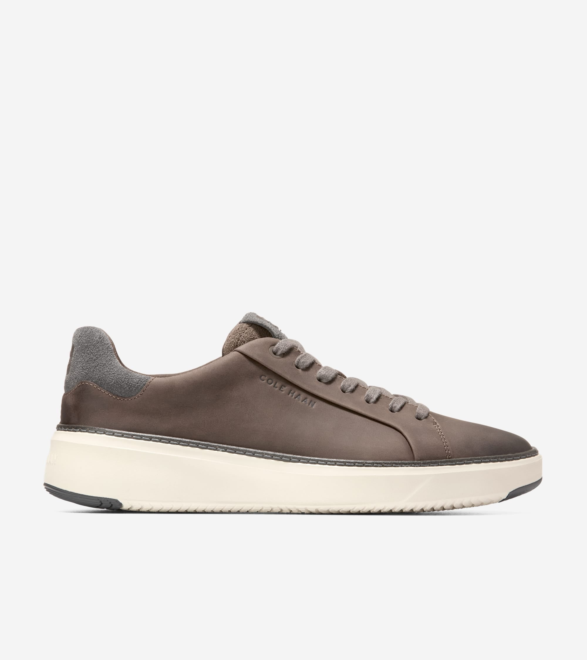 C42222:MOREL NUBUCK / GREY PINSTRIPE / IVORY