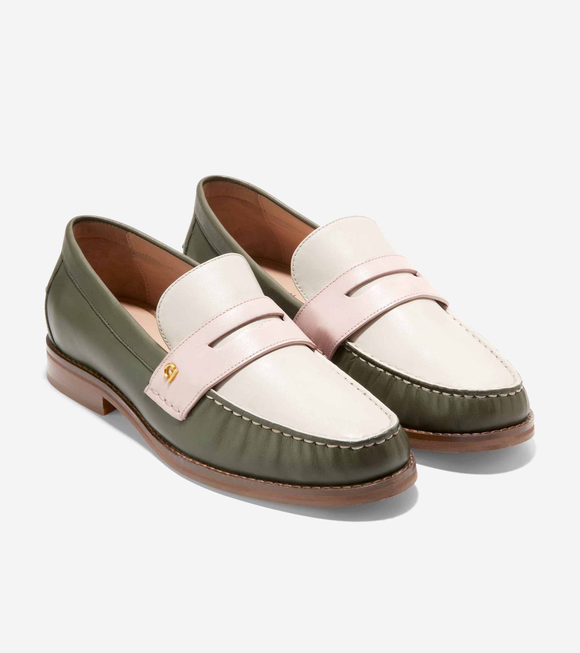 W28474:TEA LEAF/EGRET/ROSEWATER LTR