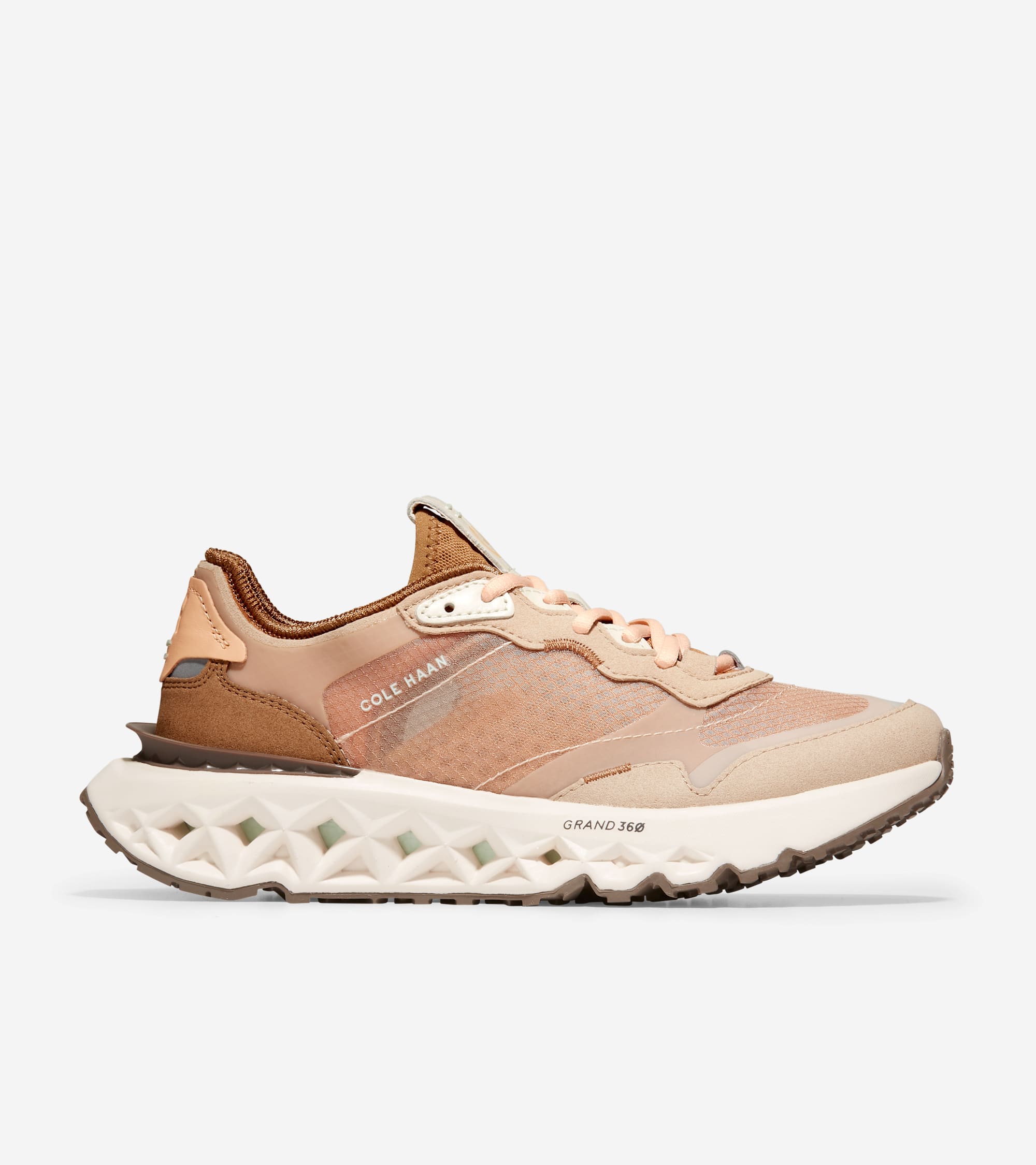 W26760:SESAME/PEACH FUZZ/IVORY Tenis Mujer Women's 5.ZERØGRAND Running Shoe | Cole Haan Colombia